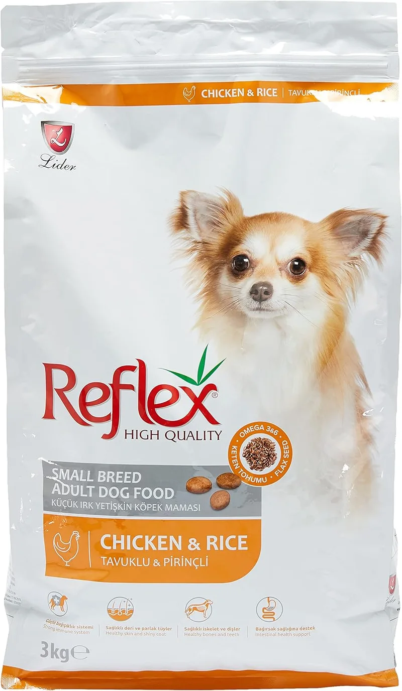 Reflex Lider Chicken and Rice Adult Dog Food for Small Breed 3kg — supplied product photo